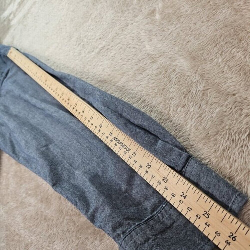 Carhartt Shirt Button-Down Gray Pocket Loose Fit Long Sleeve Mens Sz XL Workwear - Picture 5 of 10